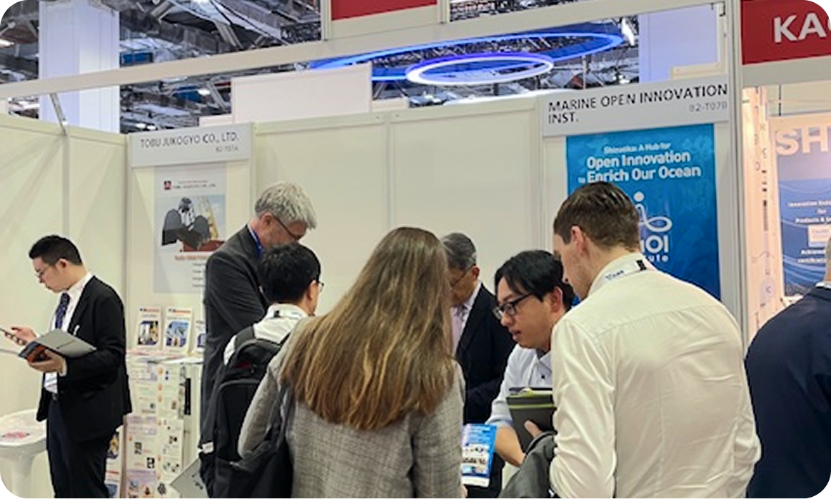 Sea Asia 2025に出展した際のMaOI機構のブース（シンガポール：2025年3月）